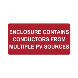 1 pcs : 596-00749 - SOLAR LABEL, ENCLOSURE CONTAINS.