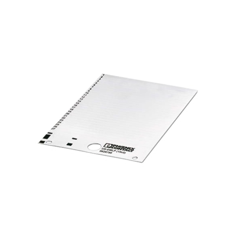 1 pcs : 0828790 - PLASTIC LABEL CARD WHITE UNLABEL