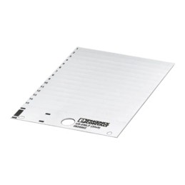 1 pcs : 0828802 - PLASTIC LABEL CARD WHITE UNLABEL
