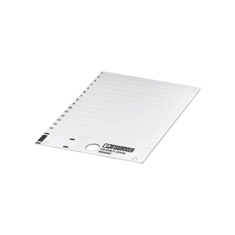 1 pcs : 0828802 - PLASTIC LABEL CARD WHITE UNLABEL