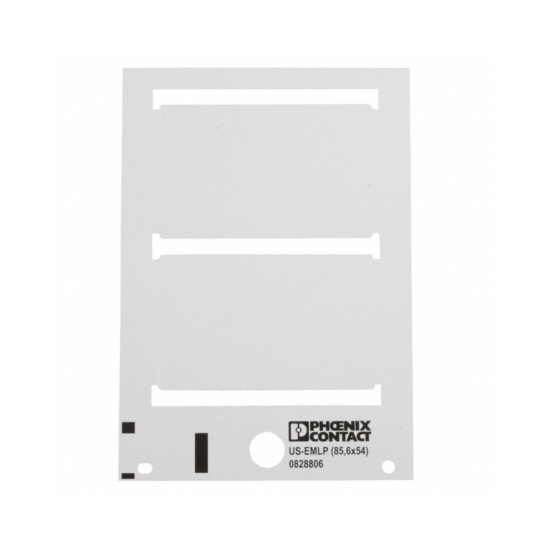 1 pcs : 0828806 - LABEL ID/RATINGS 3.35'X2.13' WHT