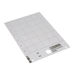 1 pcs : 0828886 - PLASTIC LABEL CARD SILVER