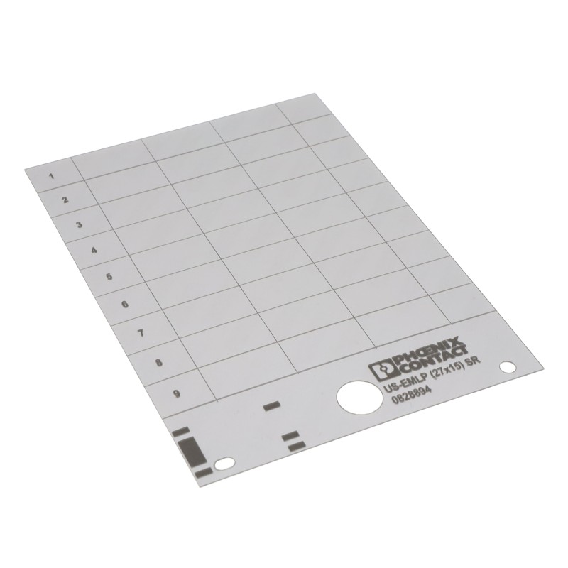 1 pcs : 0828894 - LABEL CARD SILVER