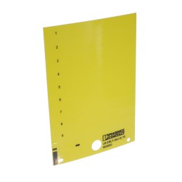 1 pcs : 0828903 - LABEL CARD YELLOW