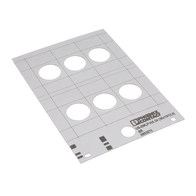1 pcs : 0803875 - PLASTIC LABEL WITH BORE HOLE CAR