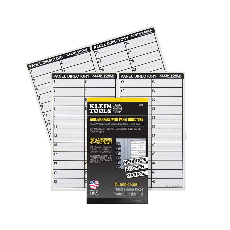 1 pcs : 56255 - WIRE MARKER BK ELECTRICAL PANEL