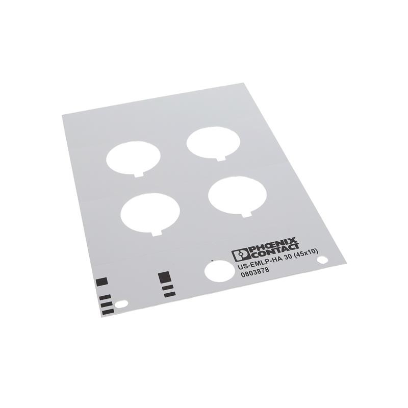 1 pcs : 0803878 - PLASTIC LABEL WITH BORE HOLE CAR