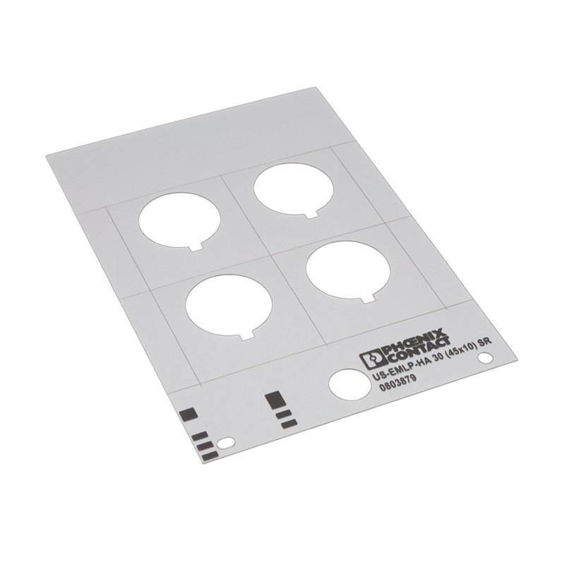 1 pcs : 0803879 - PLASTIC LABEL WITH BORE HOLE CAR