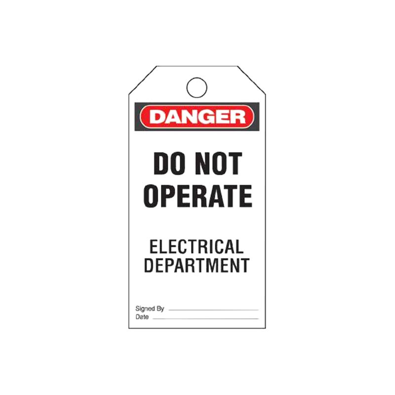 1 pcs : PVT-43 - TAG ELECTRL WARN 5.75'X3' BLK/RD