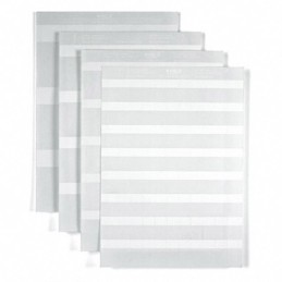 1 pcs : 1695711044 - LABEL ID/RATINGS 1.34'X0.71' WHT