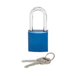 1 pcs : PSL-7BU-LS - ALUMINUM BODY PADLOCK LONG BLU
