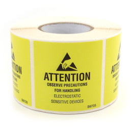 1 pcs : B6736 - SELF ADHESIVE ESD AWARENESS JEDC