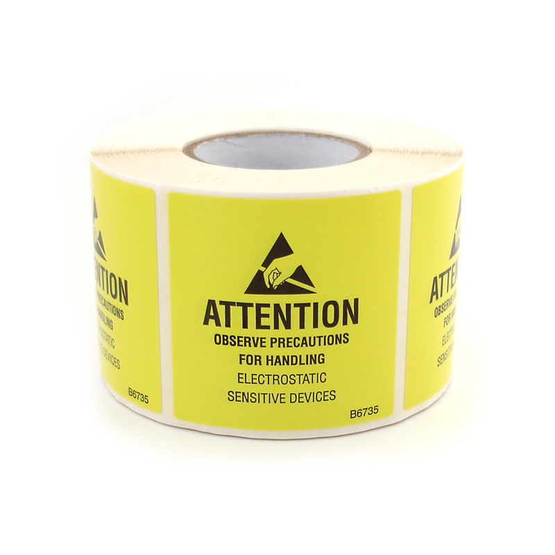 1 pcs : B6736 - SELF ADHESIVE ESD AWARENESS JEDC