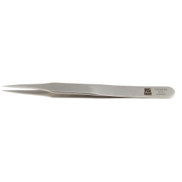 1 pcs - RS PRO 120 mm, Stainless Steel, Flat, Tweezers