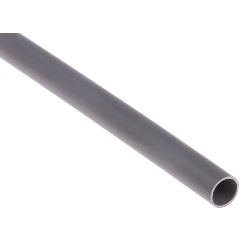 1 Bag of 1 - RS PRO Halogen Free Heat Shrink Tubing, Grey 4.8mm Sleeve Dia. x 1.2m Length 2:1 Ratio