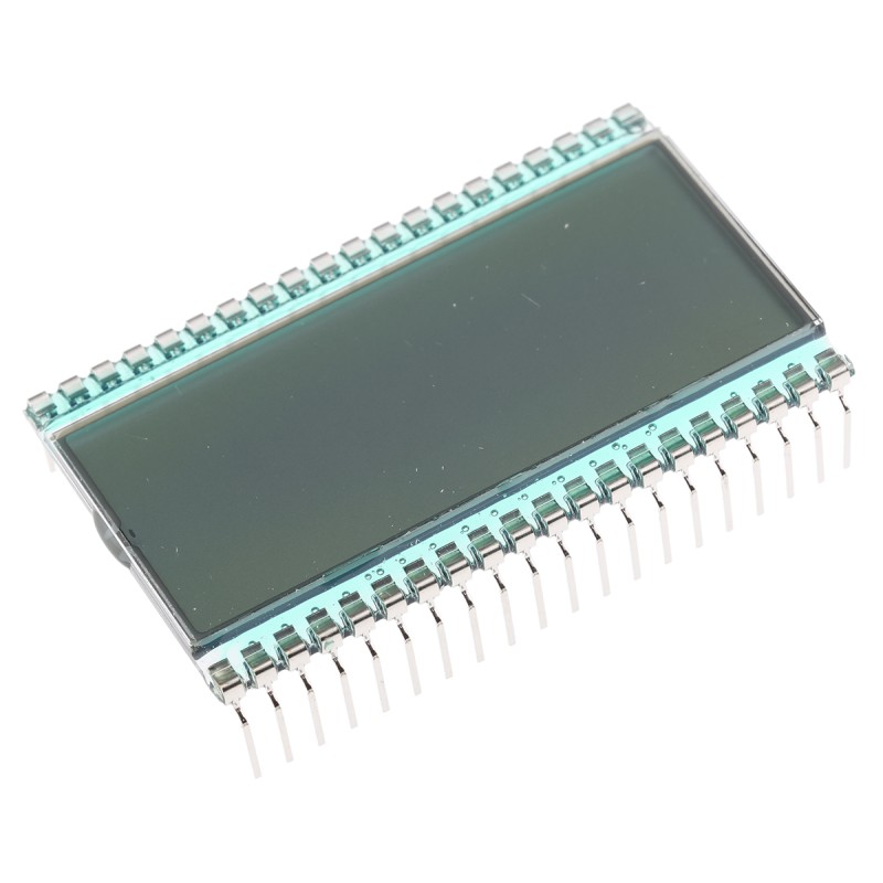 1 pcs - RS PRO 7-Segment LCD Display, Black on Grey, 1 Row by 4-1/2 Characters, Reflective