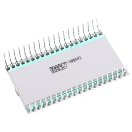 1 pcs - RS PRO 7-Segment LCD Display, Black on Grey, 1 Row by 4-1/2 Characters, Reflective