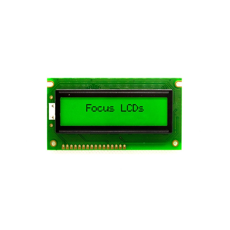 1 pcs : C162BXBSYLY6WT - 16X2 STN YELLOW/GREEN CHARACTER