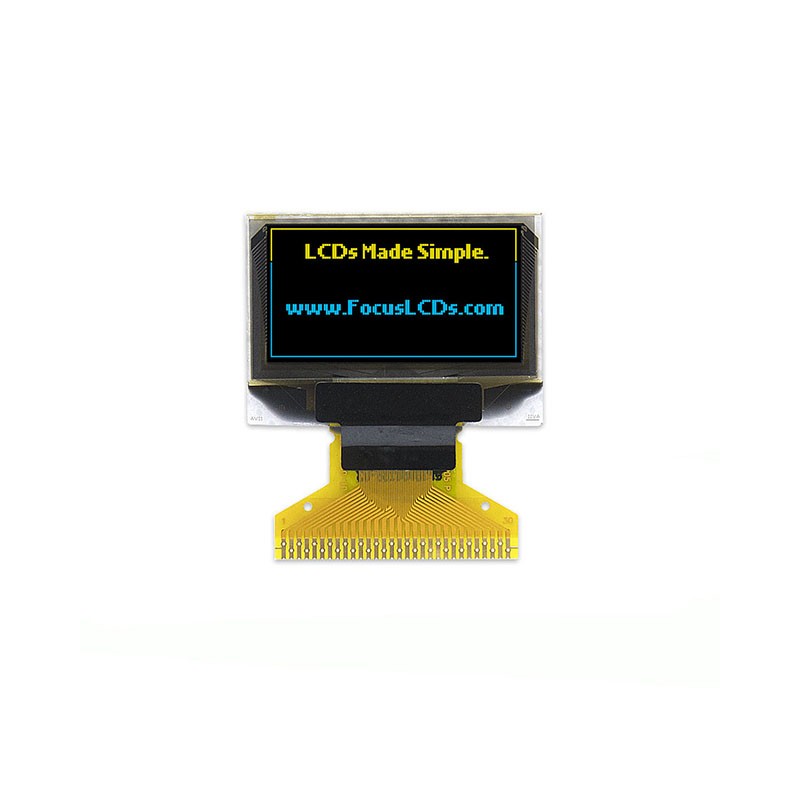 1 pcs : O12864A-GBY-TW3 - 128X64 BLUE/YELLOW GRAPHIC OLED
