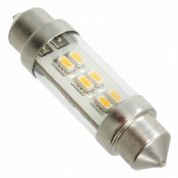 1 pcs : LE-0909-11WW - 6 LED FESTOON LAMP WHT