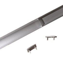 1 pcs : ZFC-171000-PCSC - 1 METER LED CHANNEL WITH SEMI-CL