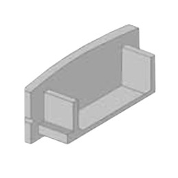 1 pcs : ZRC-24-ECN - END CAP WITHOUT WIRE EXIT HOLE F
