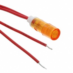 1 pcs : FL1P-6QW-1-Y110V - LED YEL 6MM SNAP 110VAC/DC STK