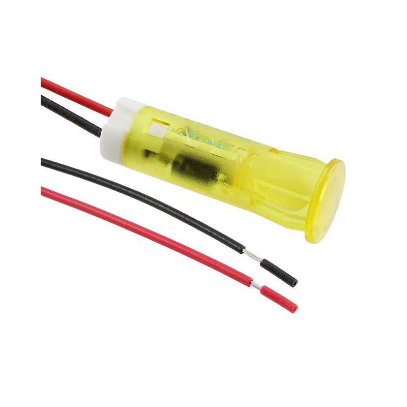 1 pcs : QS83XXHY110 - INDICATOR 8MM FIXED HI YEL 110V