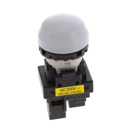 1 pcs : M22N-BG-TWA-WE - LED PANEL INDICATOR WHITE 230VAC