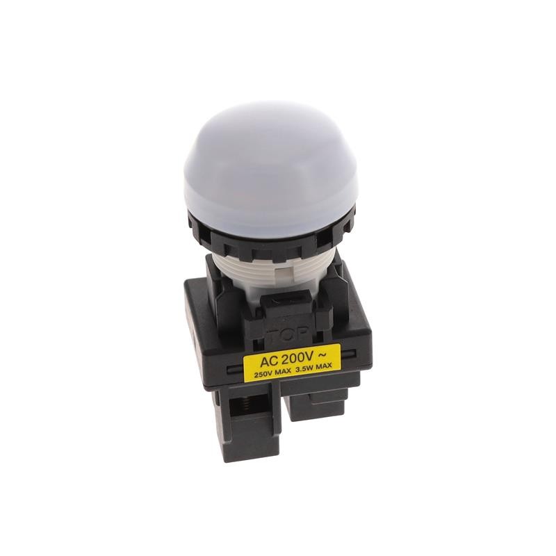 1 pcs : M22N-BG-TWA-WE - LED PANEL INDICATOR WHITE 230VAC