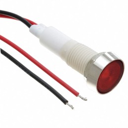 1 pcs : FL1P-10NW-4-R2V - LED RED 10MM NUT 2VAC/DC STK