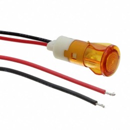 1 pcs : FL1P-12QW-1-Y24V - LED YEL 12MM SNAP 24VAC/DC STK