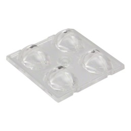 1 pcs : C13699_STRADA-2X2-DN - LENS CLEAR ASYMMETRICAL SCREW