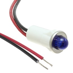 1 pcs : 1092M6-125VAC - PMI RND .5' LED 125V WIRE SMALLD
