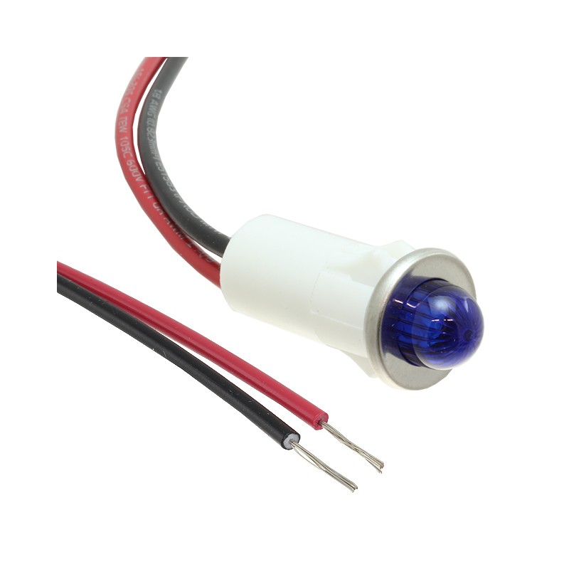 1 pcs : 1092M6-125VAC - PMI RND .5' LED 125V WIRE SMALLD