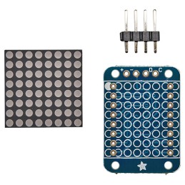 1 pcs : 872 - ADDRESS LED MATRIX I2C GREEN