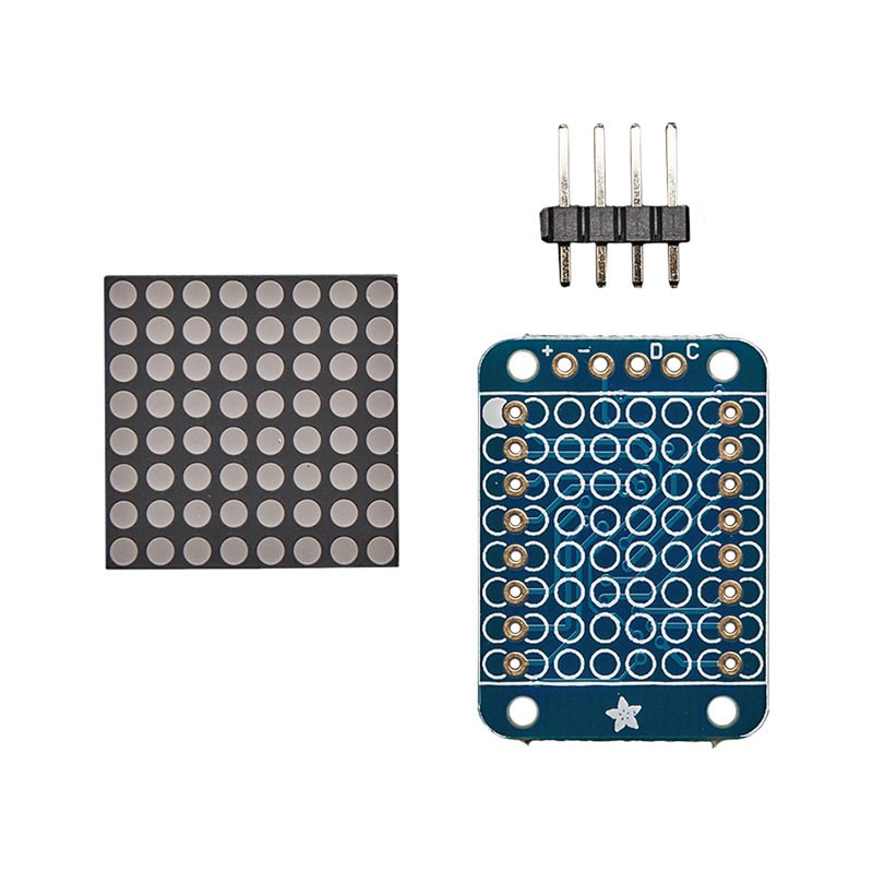 1 pcs : 872 - ADDRESS LED MATRIX I2C GREEN