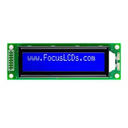 1 pcs : C202A-BW-LW65 - 20X2 STN BLUE CHARACTER LCD