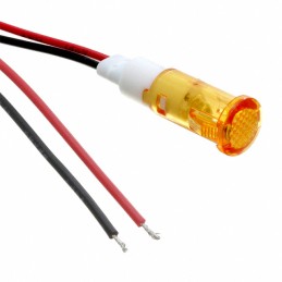 1 pcs : FL1P-10QW-1-Y110V - LED YEL 10MM SNAP 110VAC/DC UL S