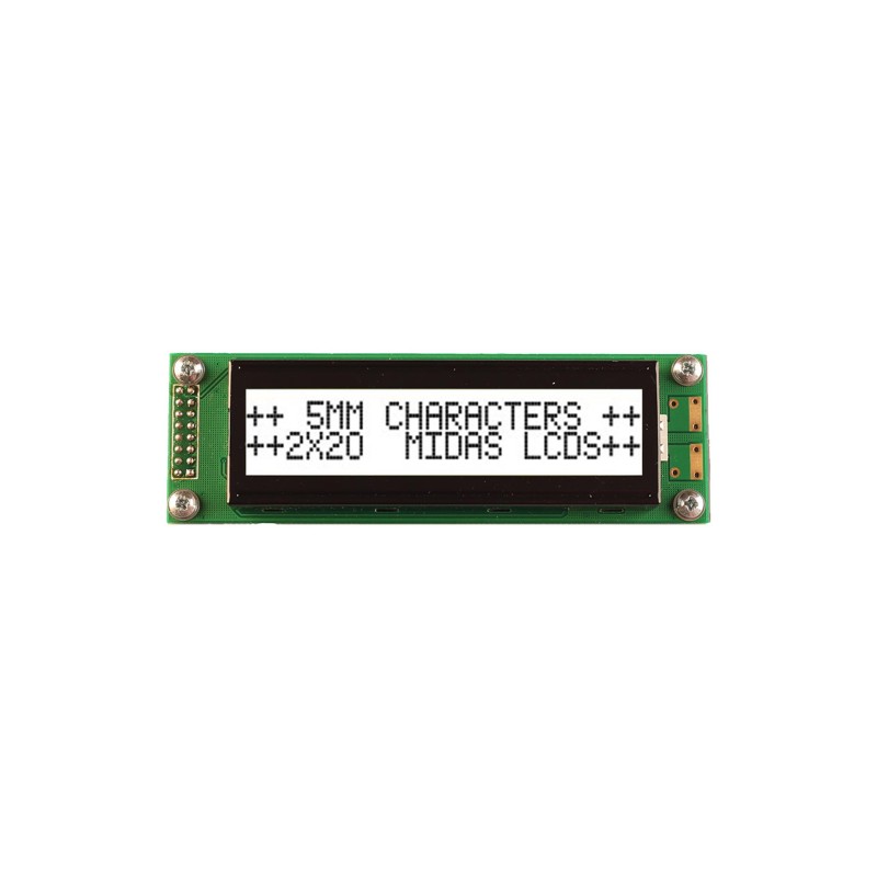 1 pcs : MC22005A6W-FPTLW-V2 - 2x20 character chip-on-board LCD