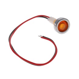 1 pcs : FL1P-10NW-1-Y2V - LED YEL 10MM NUT 2VAC/DC STK