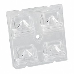 1 pcs : C15594_STRADA-2X2-MEW - LENS CLEAR ASYMMETRICAL SCREW