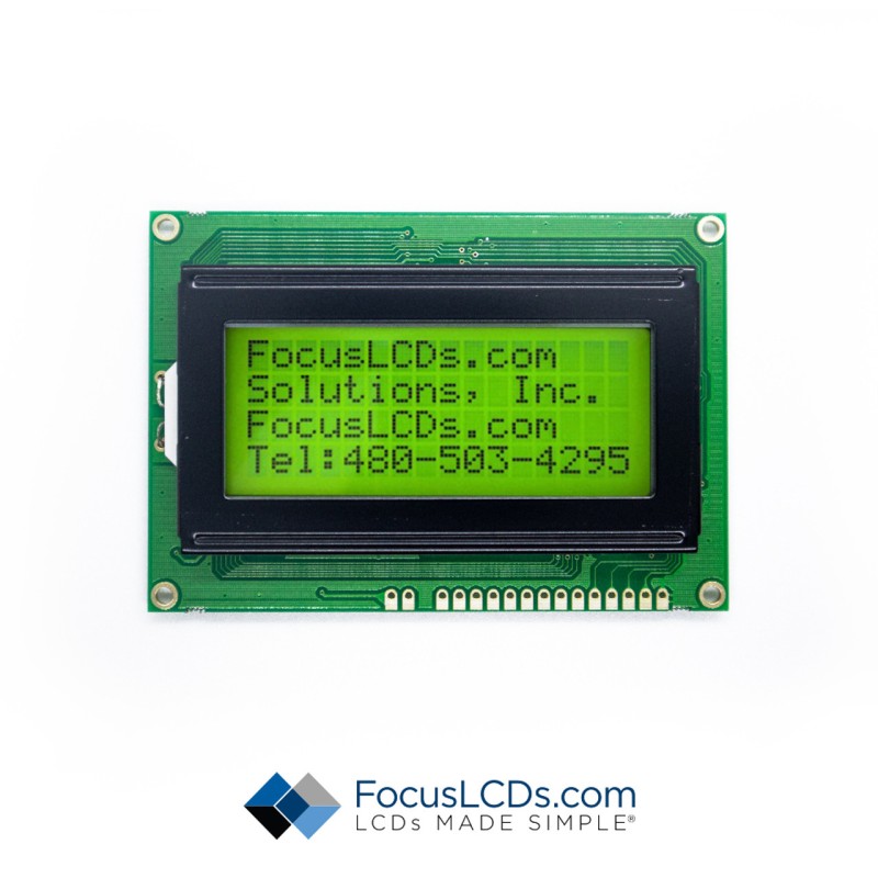 1 pcs : C164A-YTY-XW63 - 16X4 STN YELLOW/GREEN CHARACTER