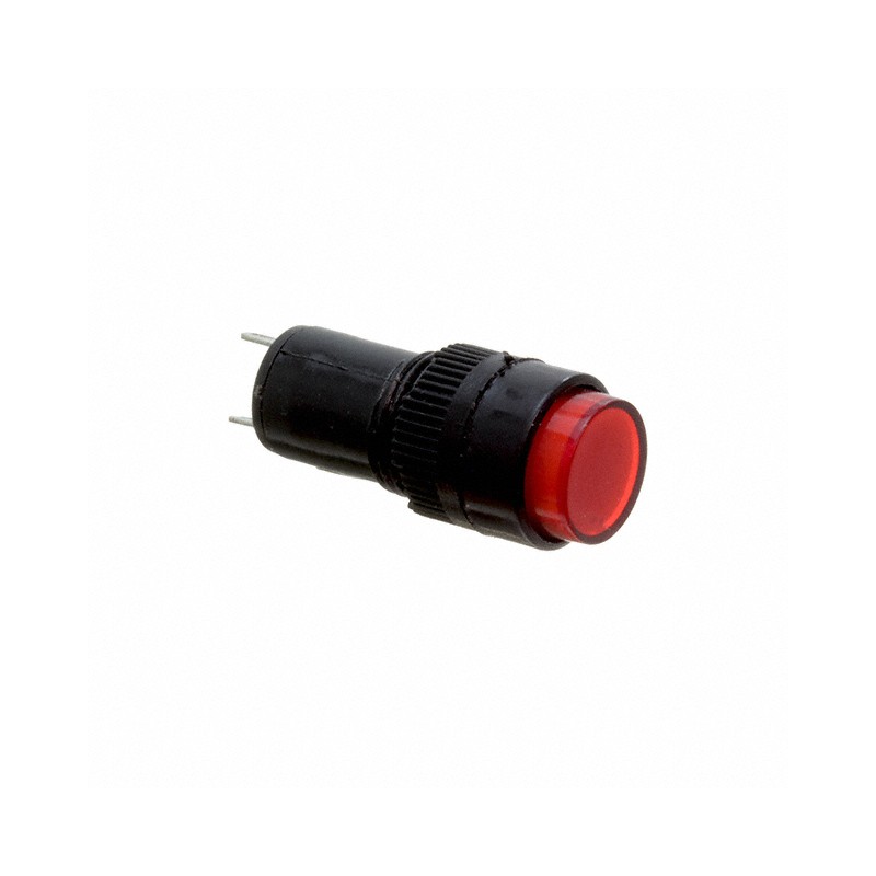1 pcs : FL1P-12NJ-1-R12V - LED RED 12MM NUT 12VAC/DC STK