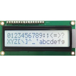 1 pcs : GFC1602K-FPFEJPB08 - 16X2FSTNWHITE80*36+CN 1*16PI