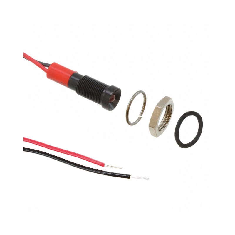 1 pcs : Q6R3BXXR12E - LED PANEL MOUNT INDICATOR RED