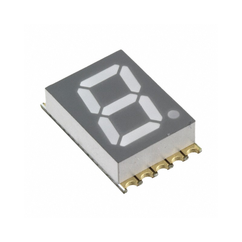 1 pcs : VDMY10C0 - DISPLAY 7SEG 0.39' SGL YLW 10SMD