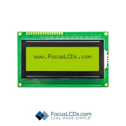 1 pcs : C204A-YTY-LW63 - 20X4 STN YELLOW/GREEN CHARACTER