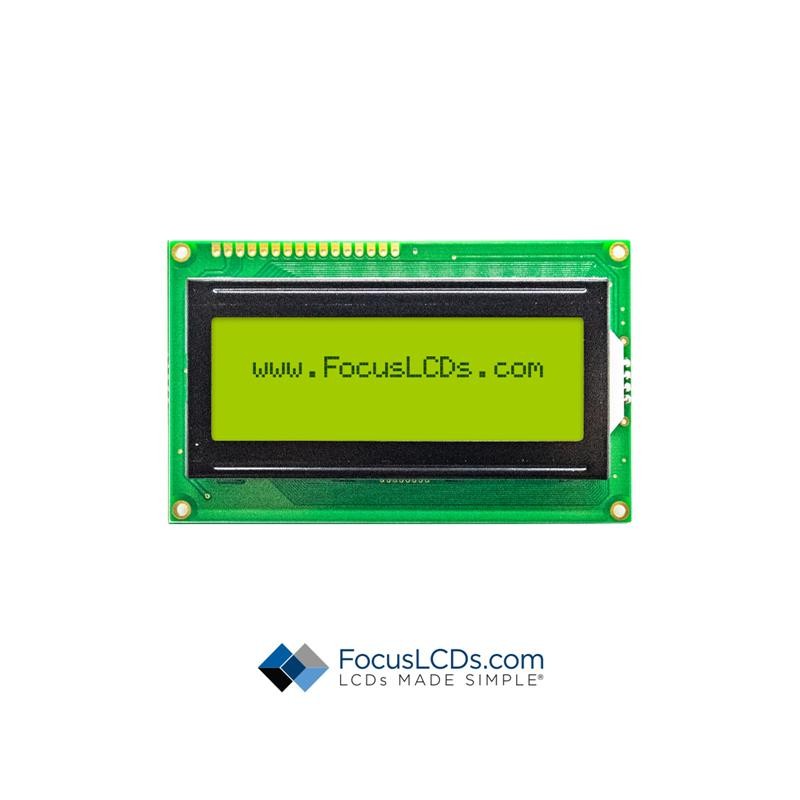 1 pcs : C204A-YTY-LW63 - 20X4 STN YELLOW/GREEN CHARACTER