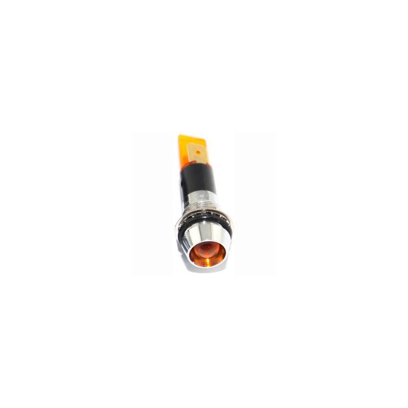 1 pcs : FL1M-12CJ-1-Y12V - LED YEL 12MM NUT 12VAC/DC STK